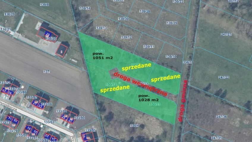 Działka Sprzedaż Białuń