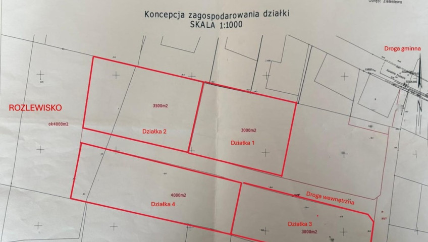 Działka Sprzedaż Zieleniewo